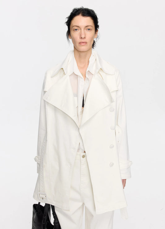 Belted Denim Coat