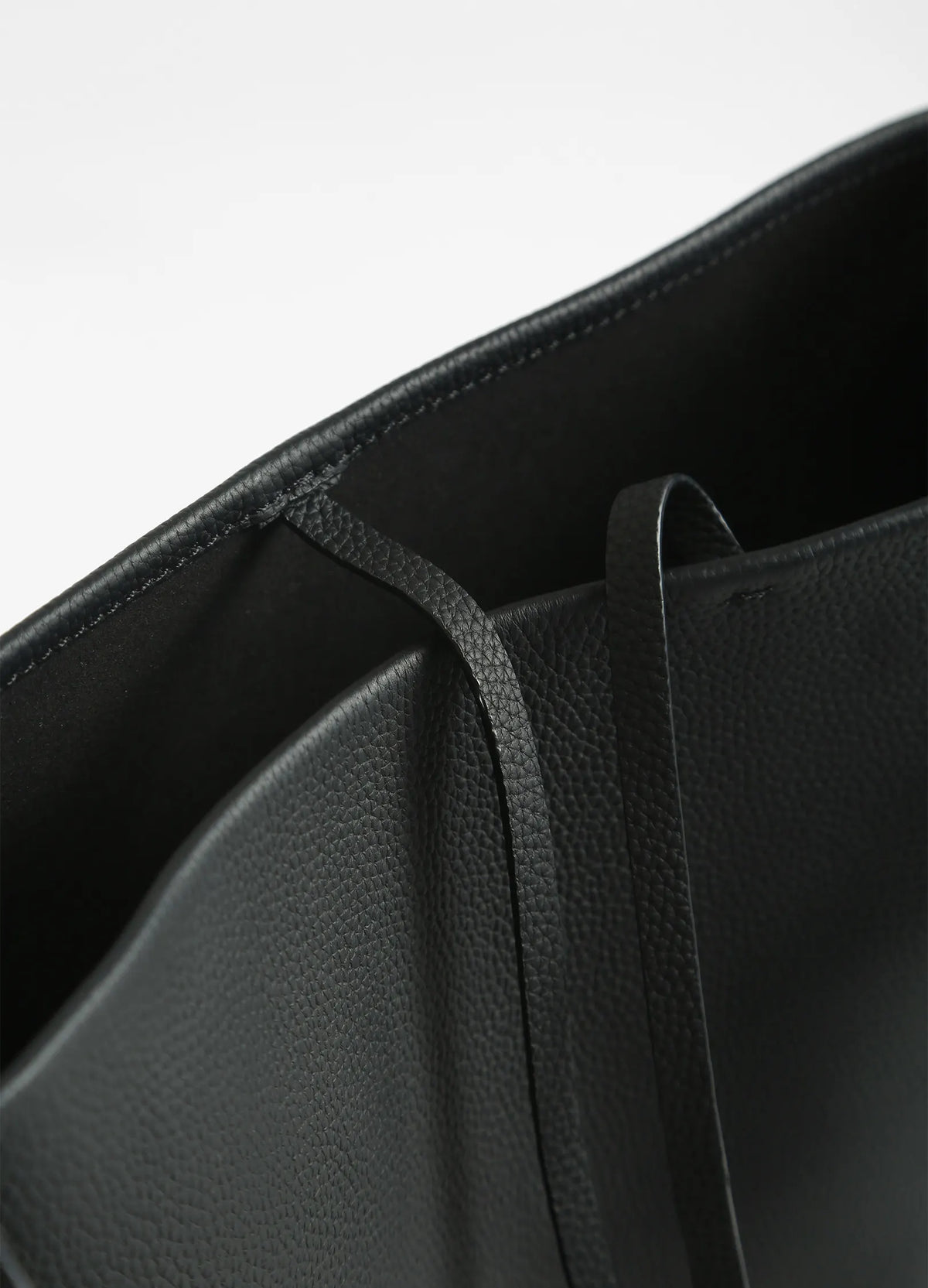 Belted Leather Tote