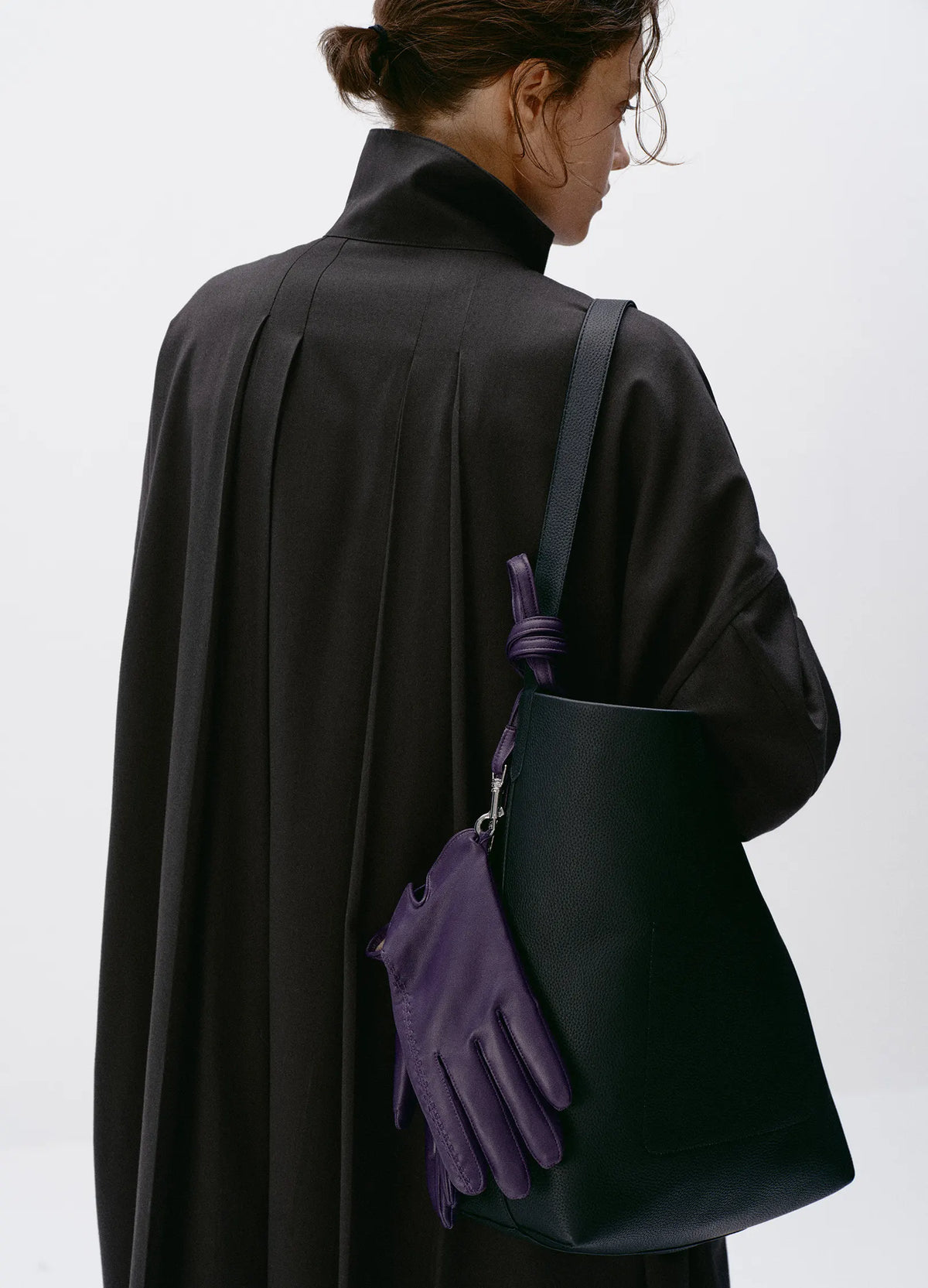 Belted Leather Tote