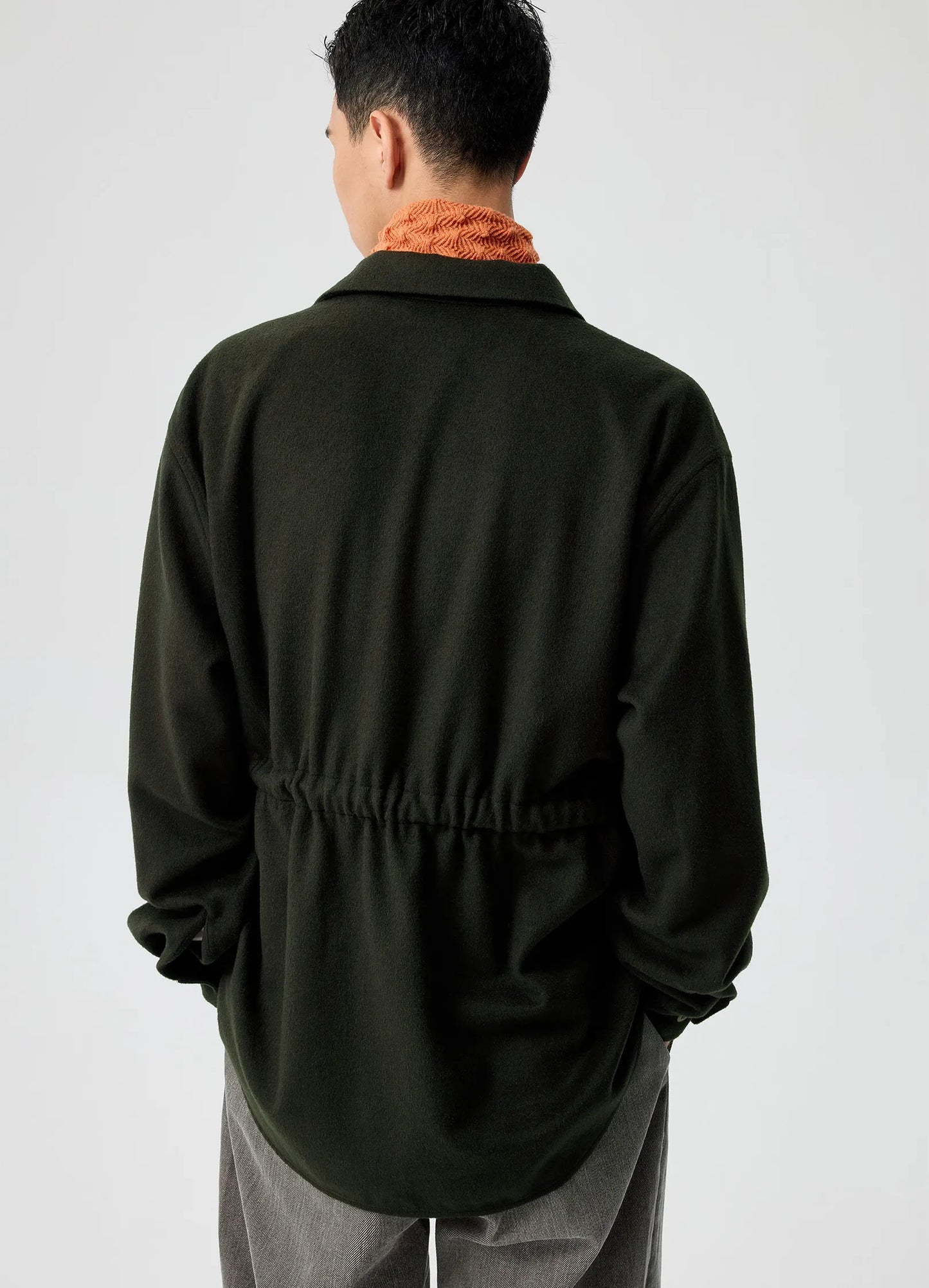 Belted Wool Overshirt