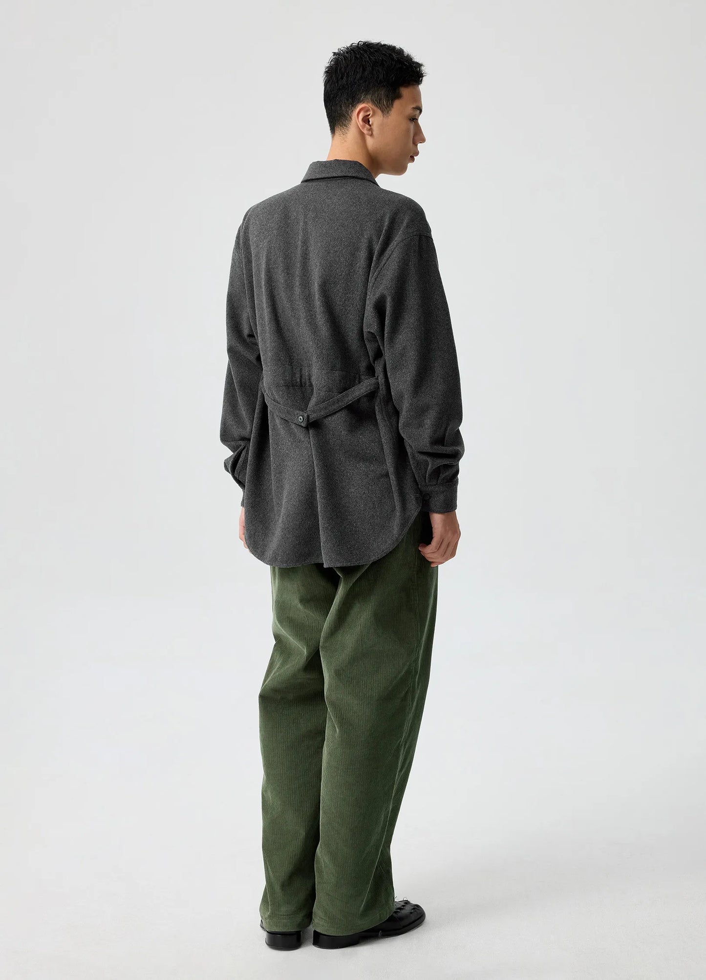 Belted Wool Overshirt