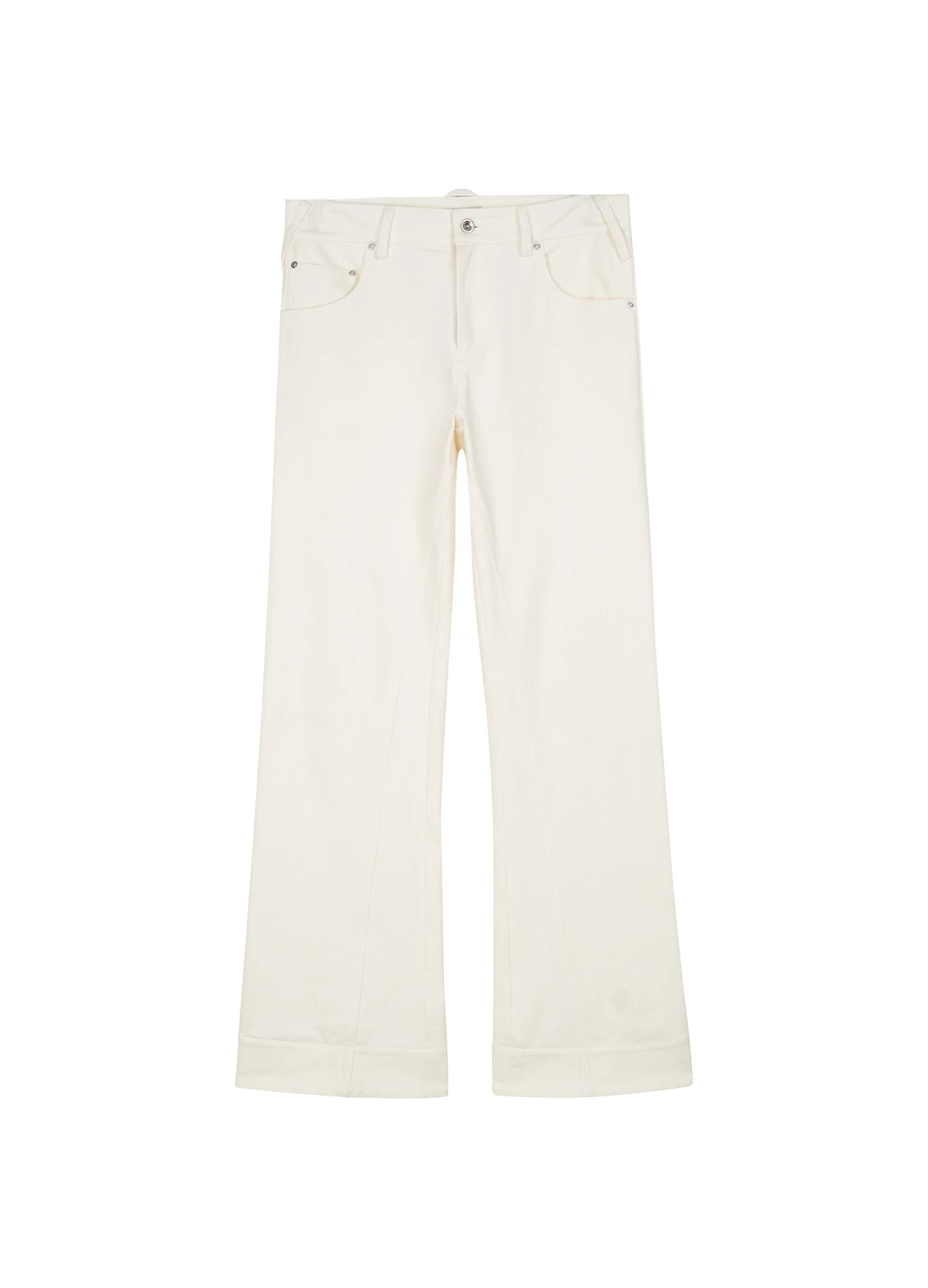 Bootcut Cotton Trousers