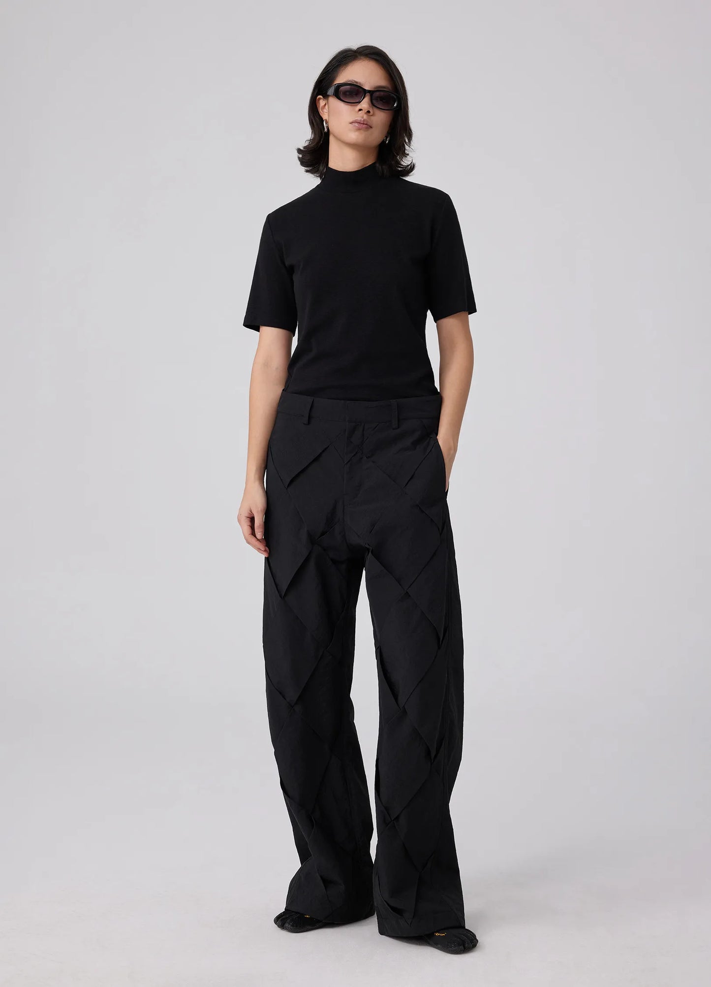 Braided Cotton Trousers