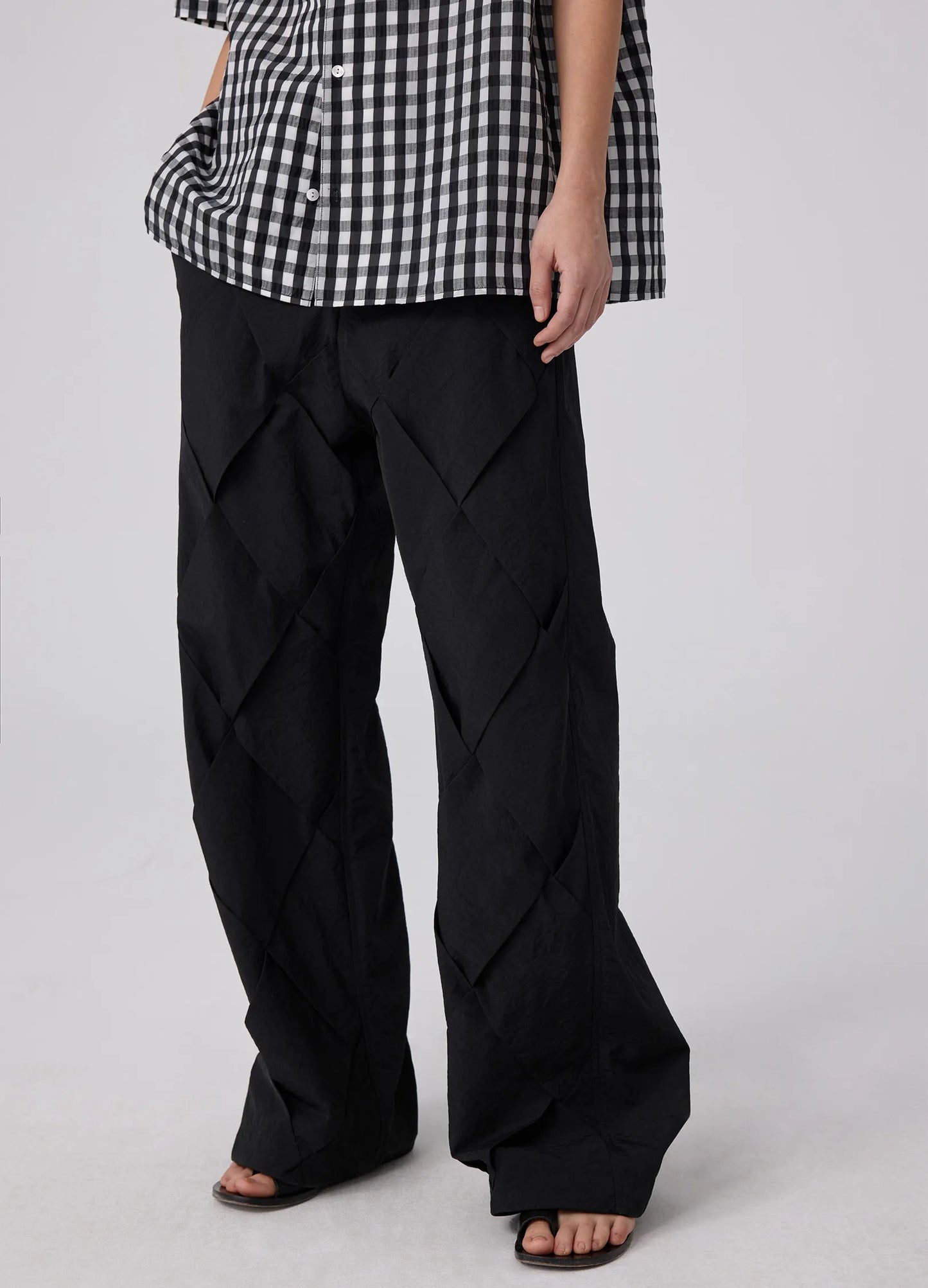 Braided Cotton Trousers
