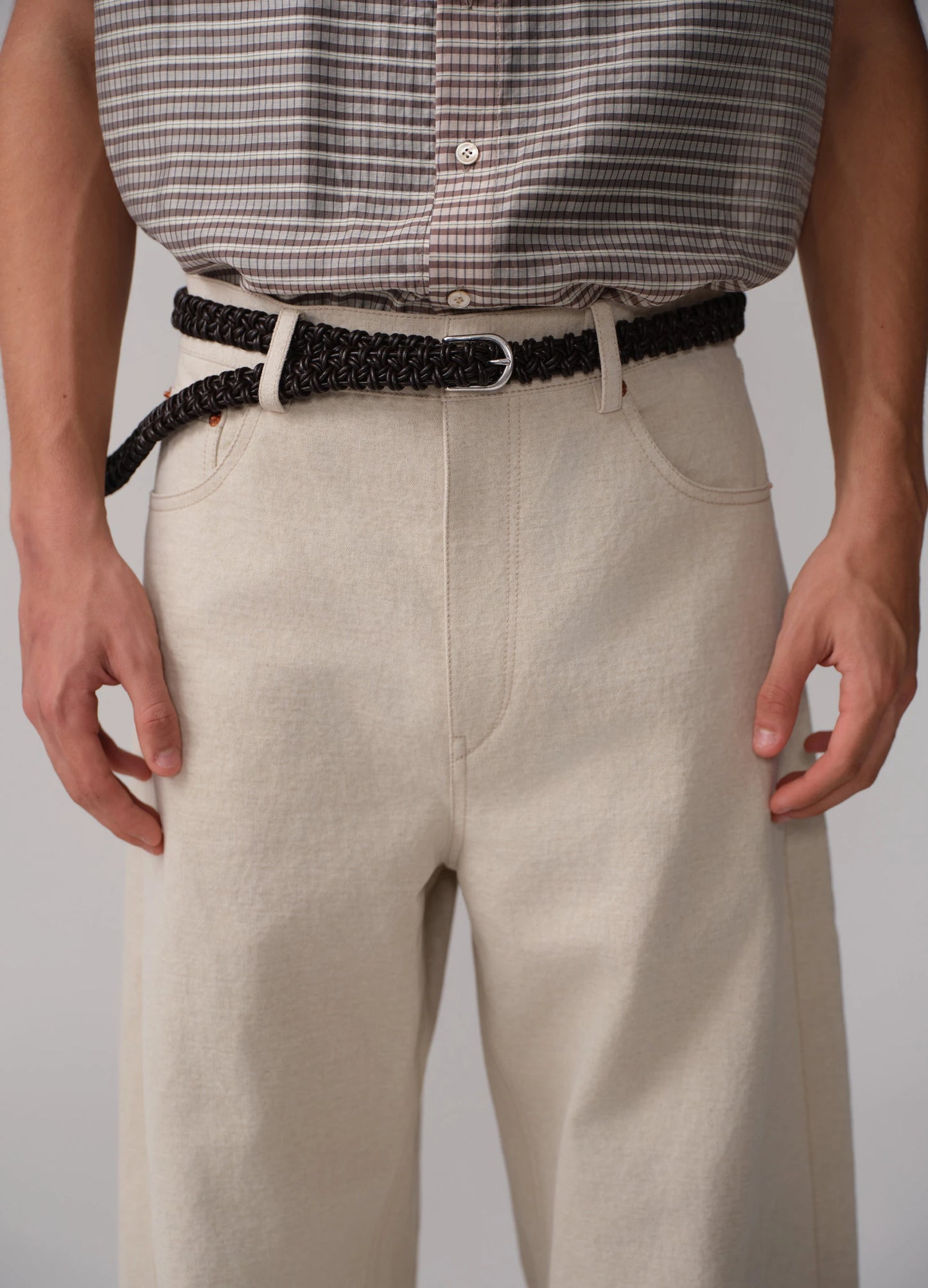 Braided Leather Belt