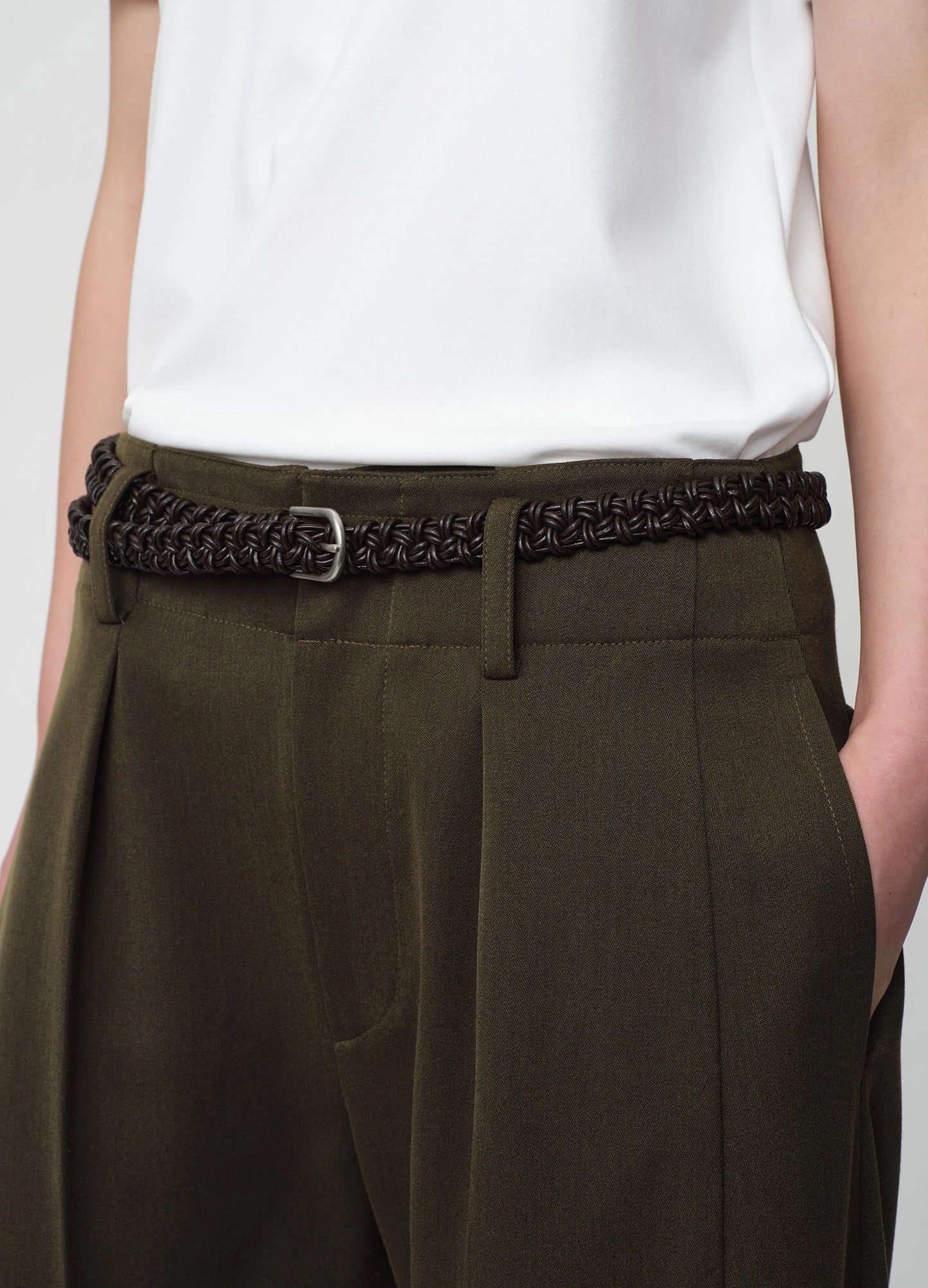 Braided Leather Belt