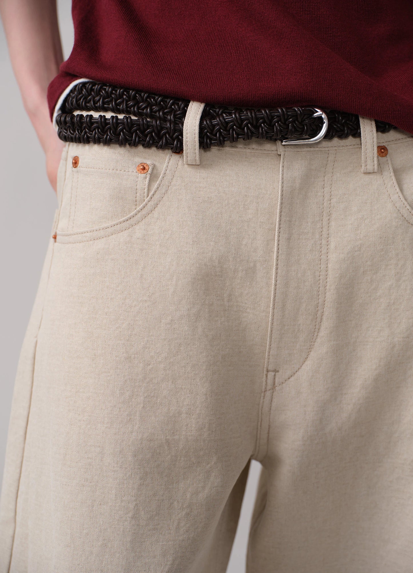 Braided Leather Belt