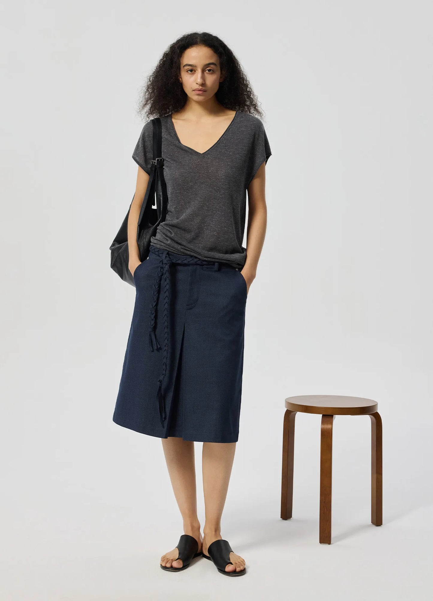 Braided Pleat Skirt