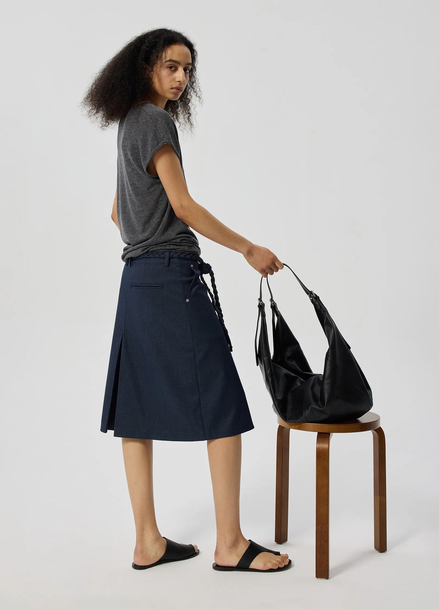 Braided Pleat Skirt