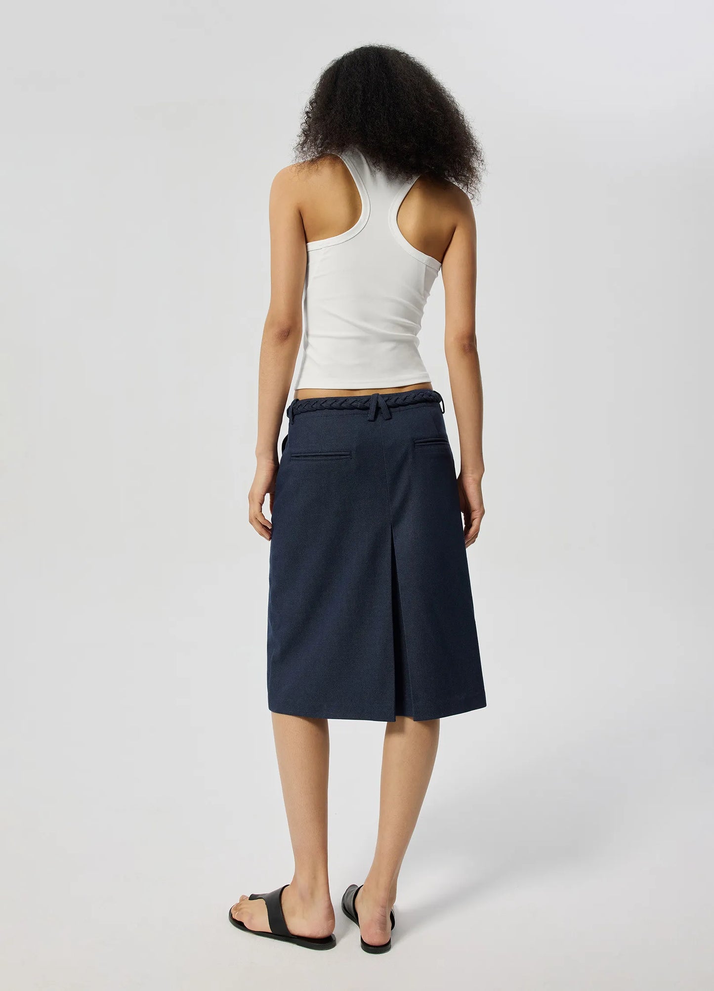 Braided Pleat Skirt