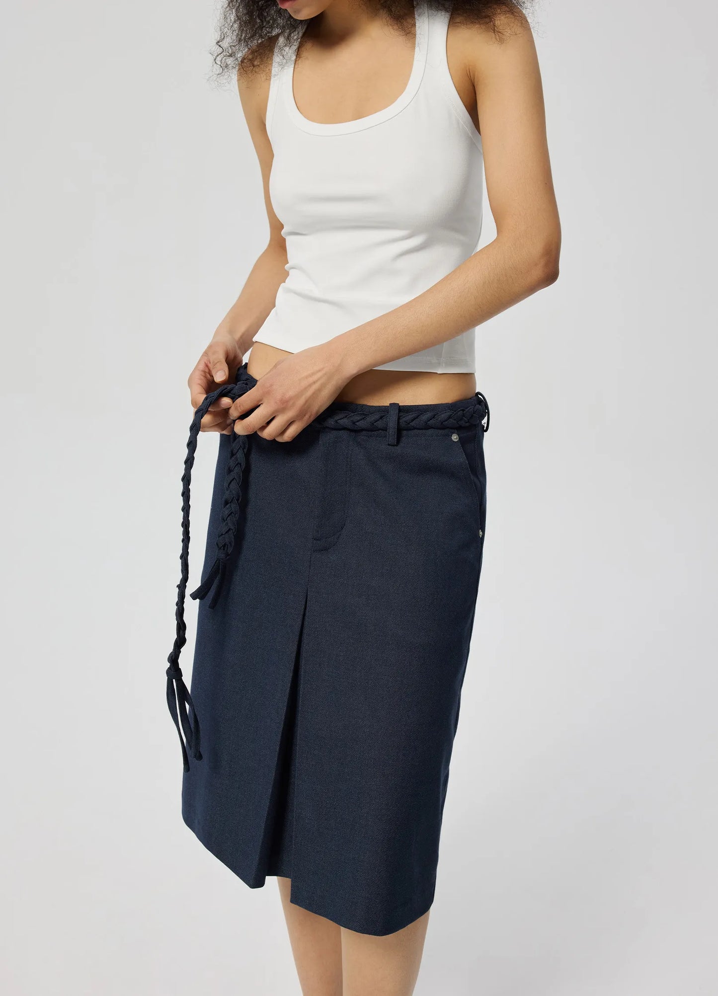 Braided Pleat Skirt