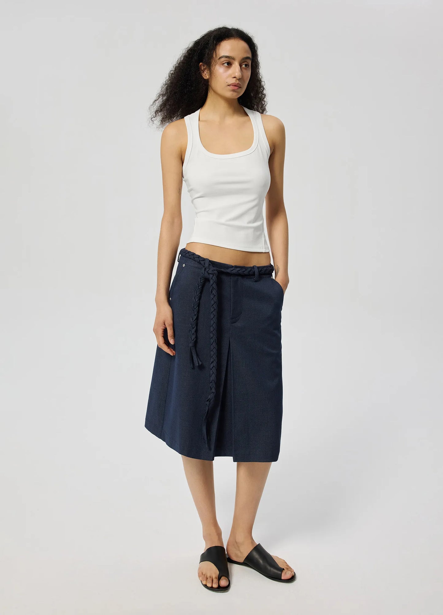 Braided Pleat Skirt