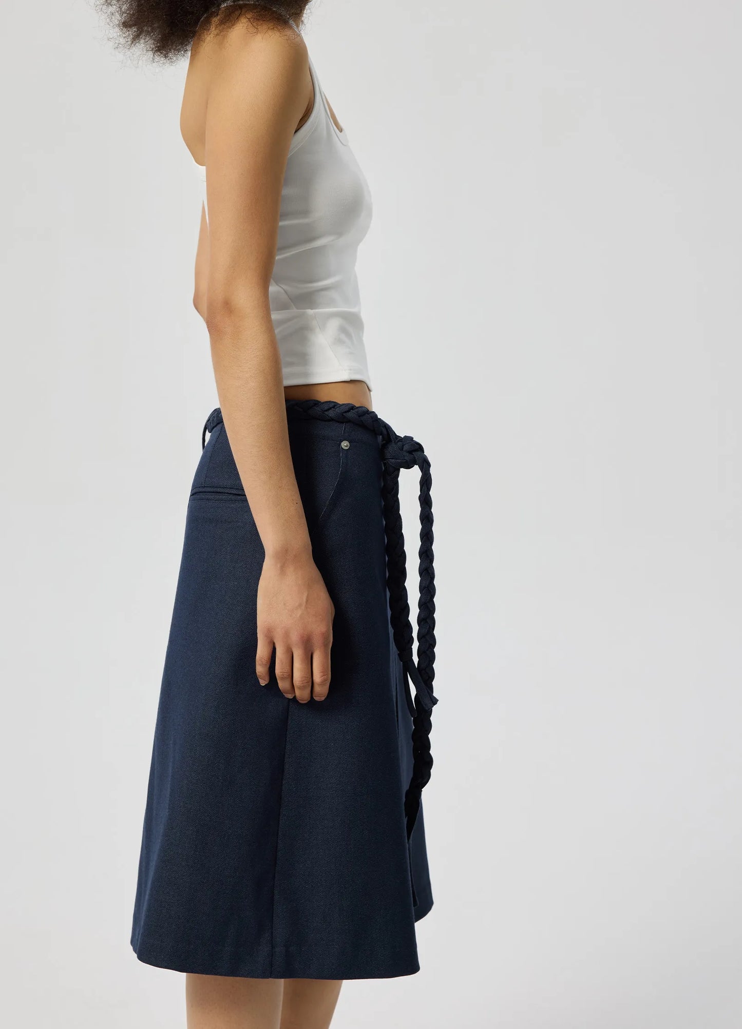 Braided Pleat Skirt