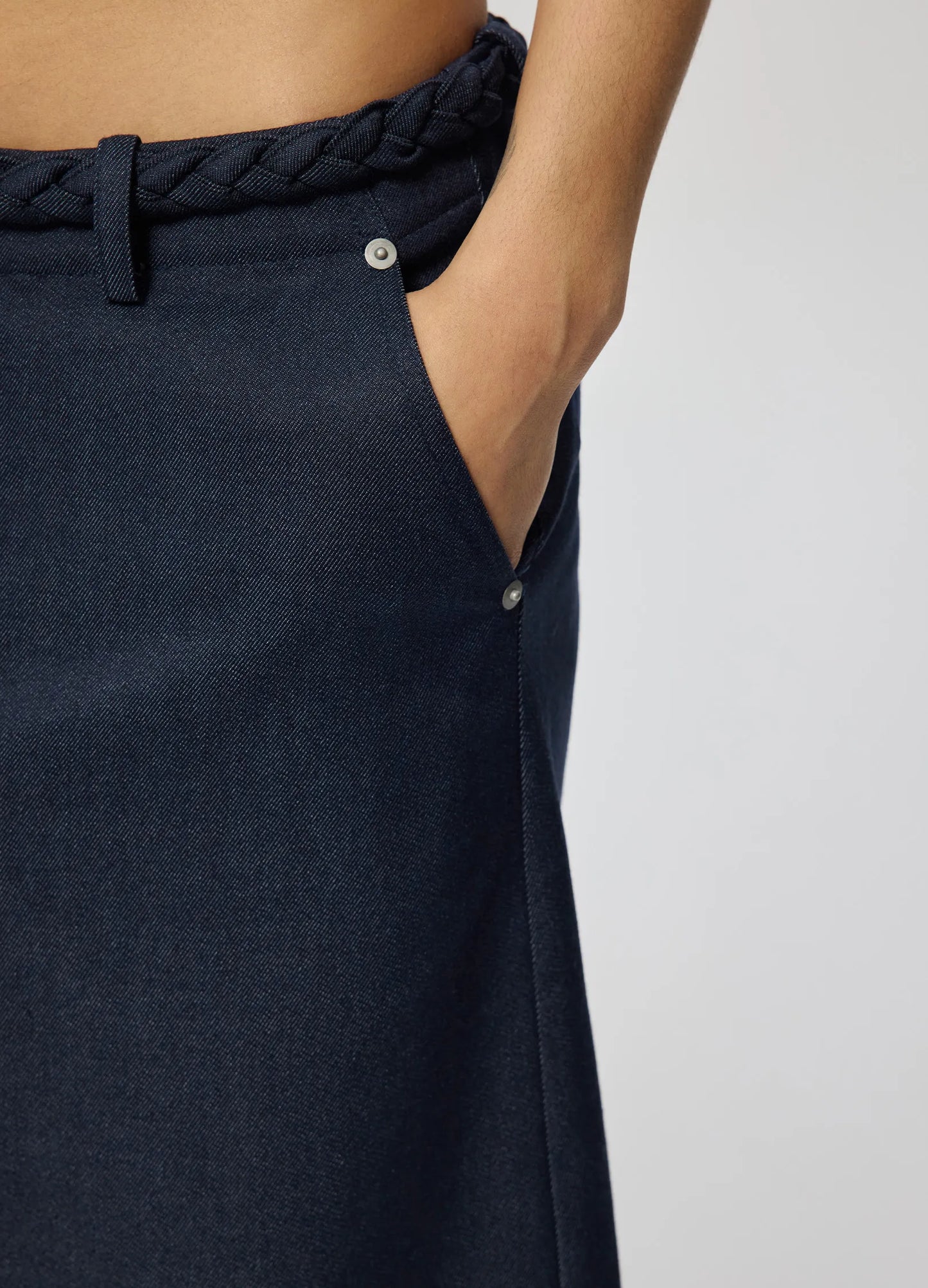 Braided Pleat Skirt
