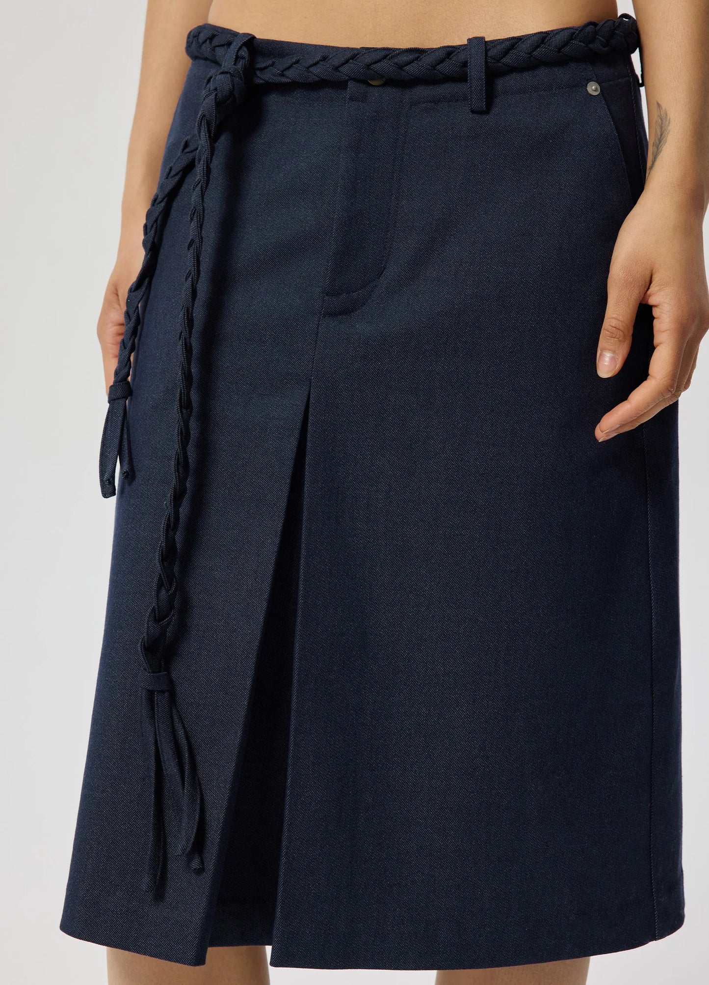 Braided Pleat Skirt