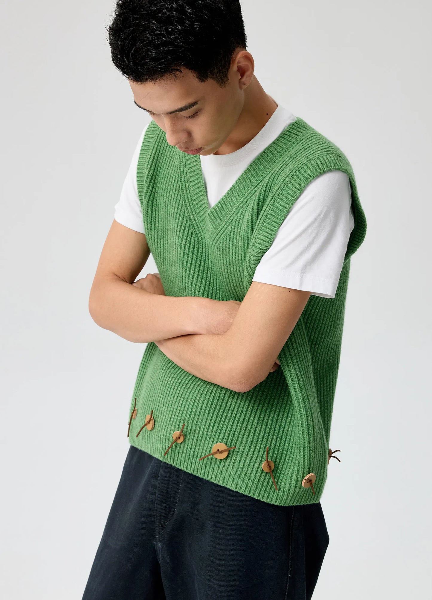Button Detail Vest