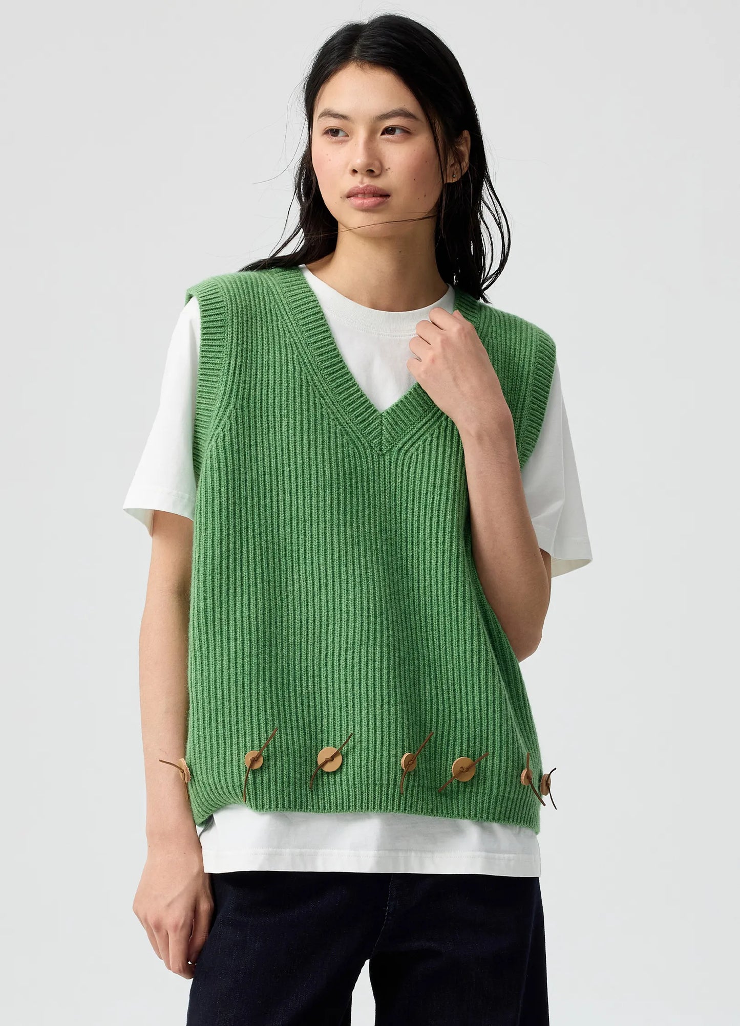 Button Detail Vest