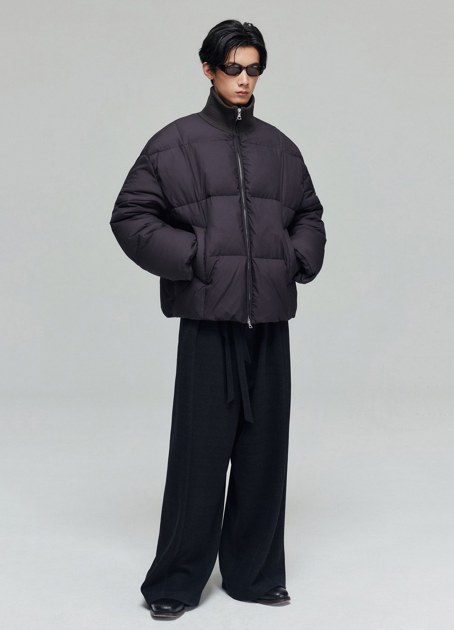 Checkered Down Jacket