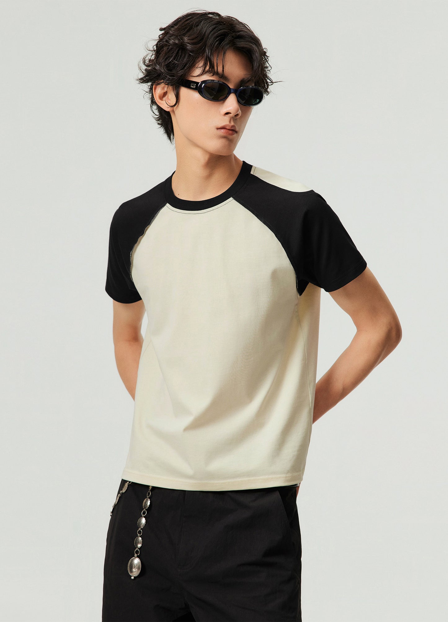 Contrast Sleeve Tee