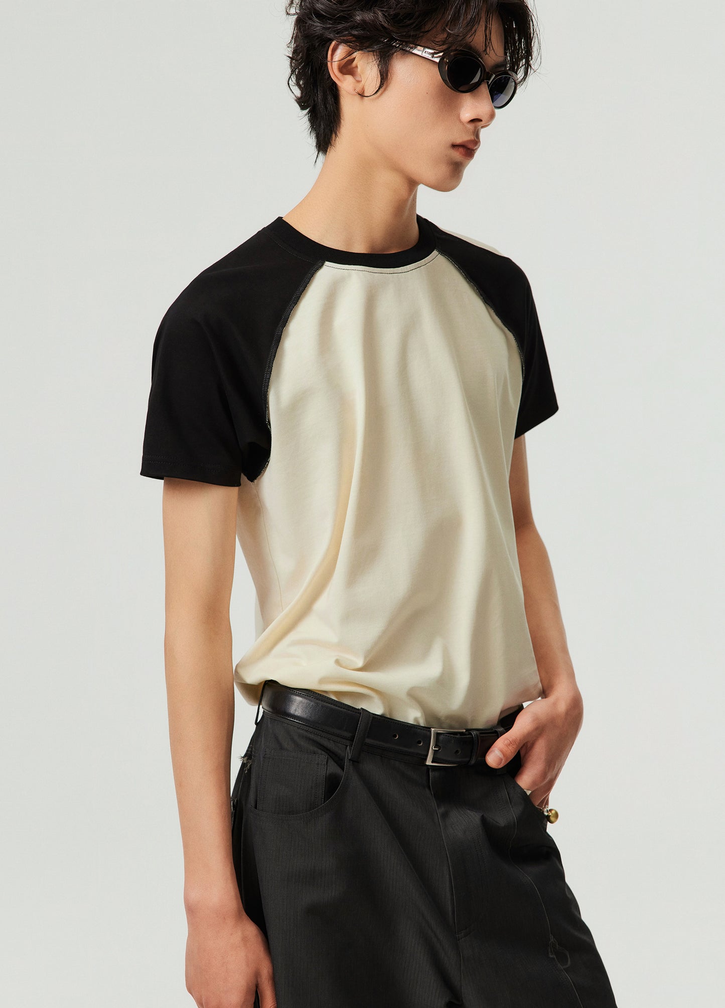 Contrast Sleeve Tee