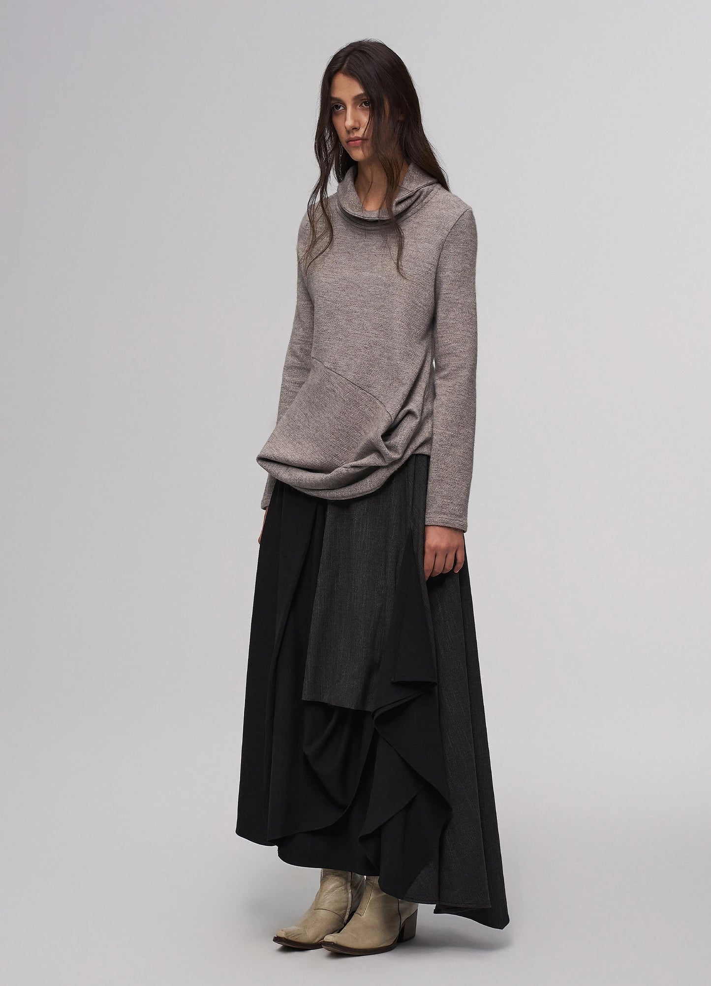 Cascade Draped Skirt