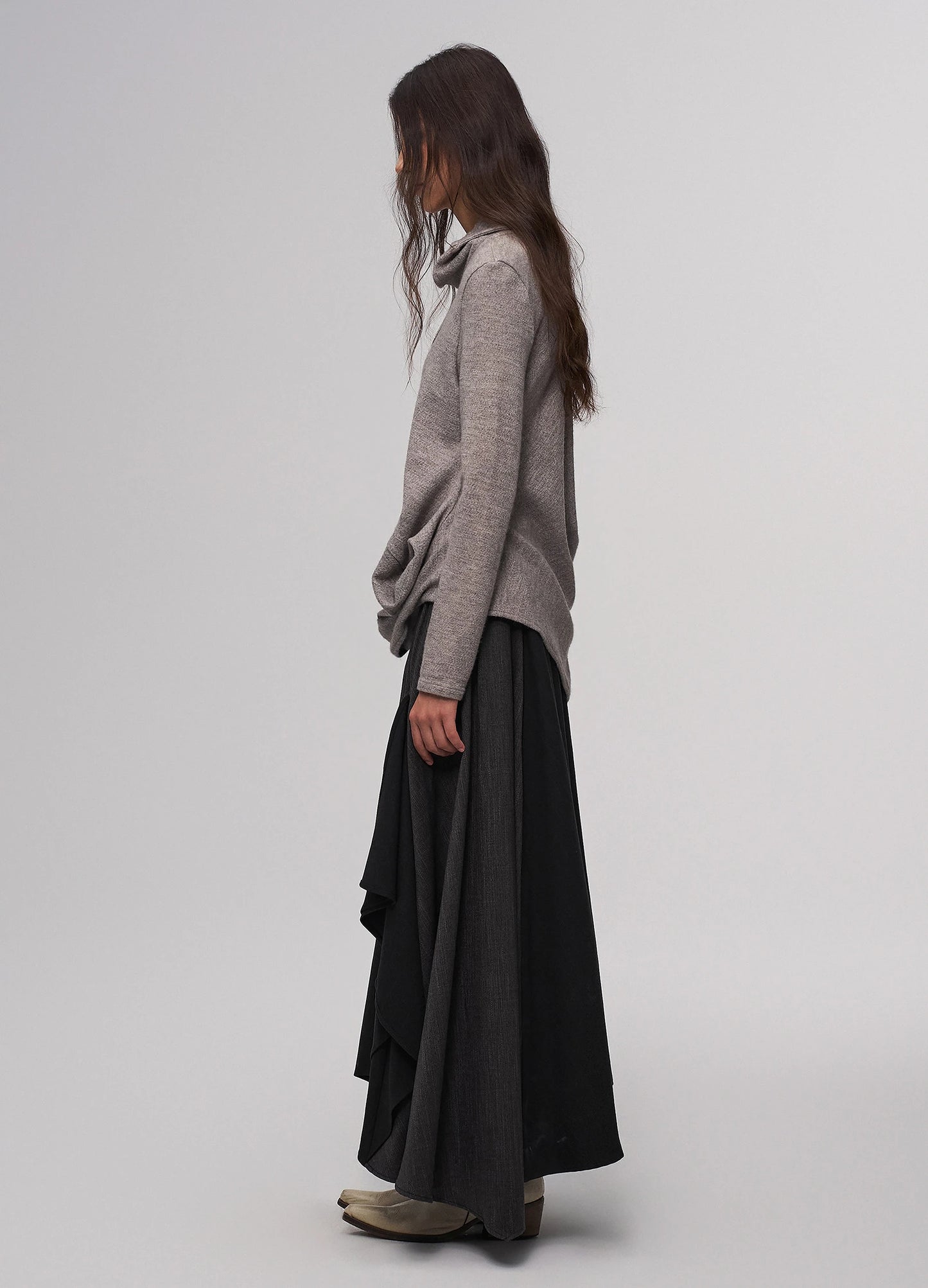 Cascade Draped Skirt