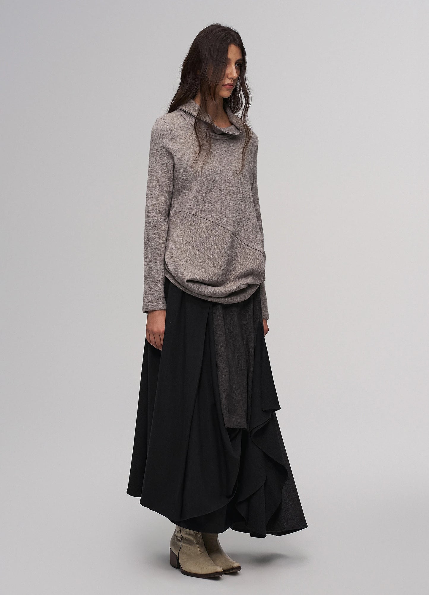 Cascade Draped Skirt