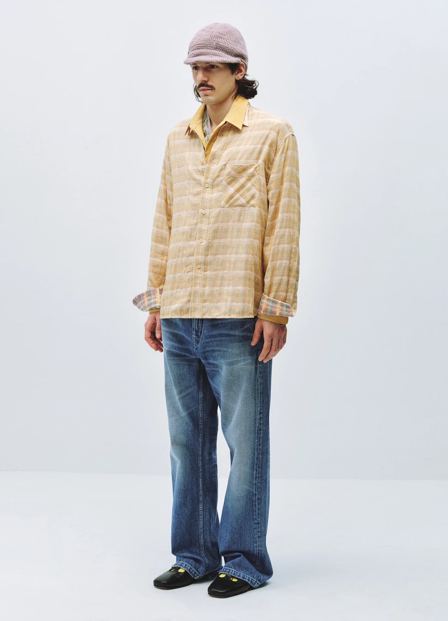 Checked Fringe Shirt