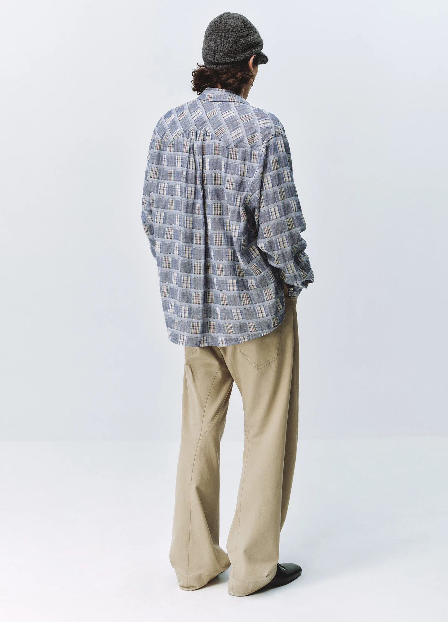 Checked Fringe Shirt