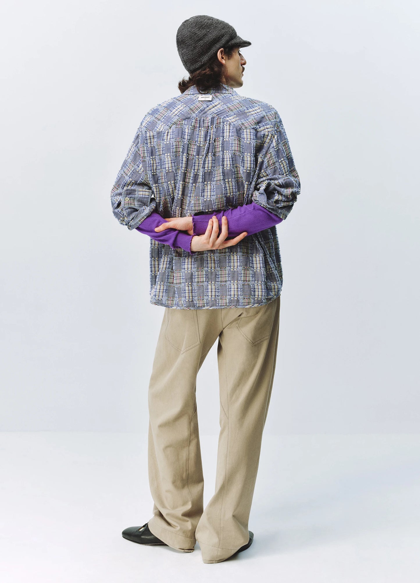 Checked Fringe Shirt