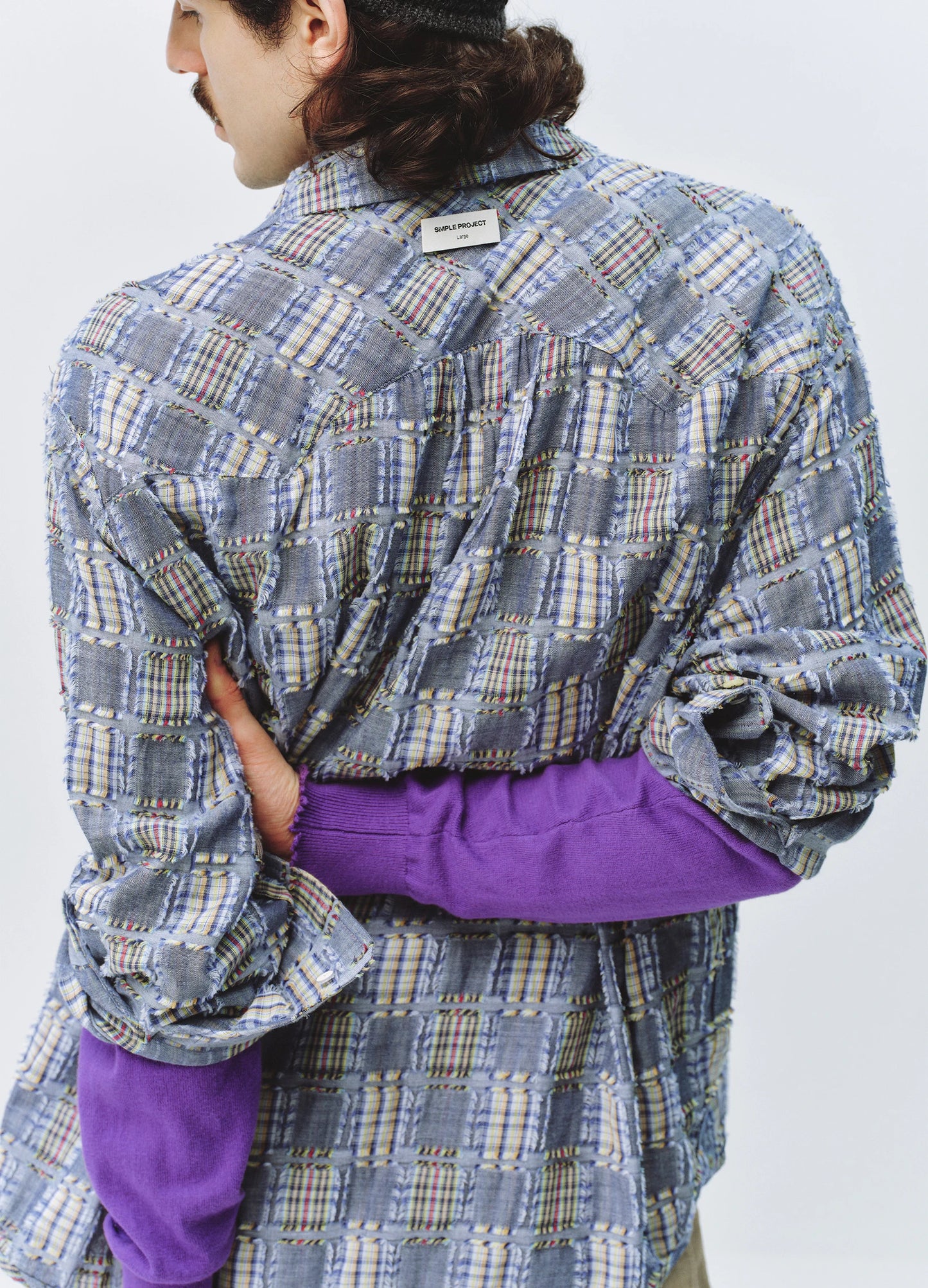 Checked Fringe Shirt