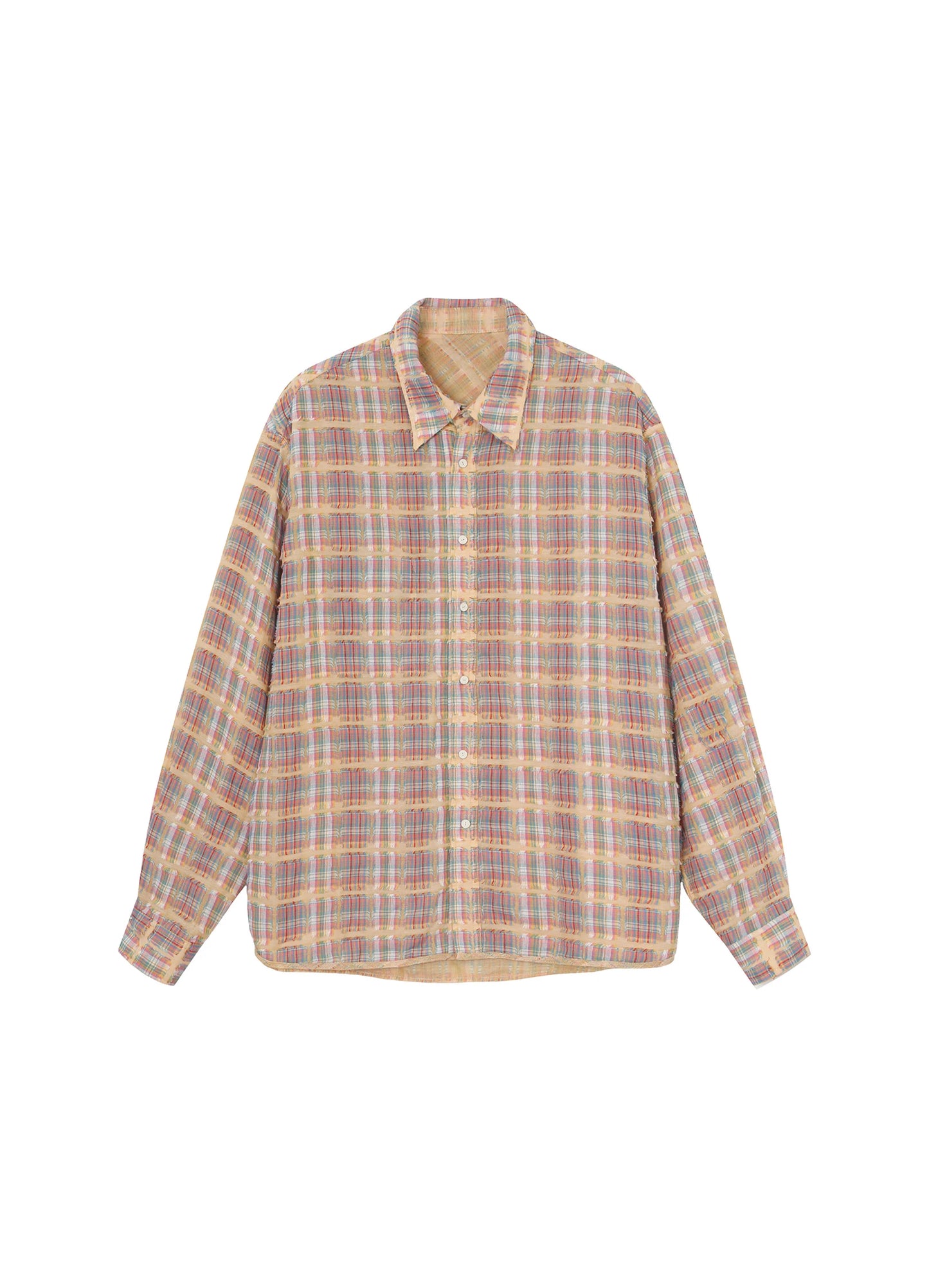 Checked Fringe Shirt