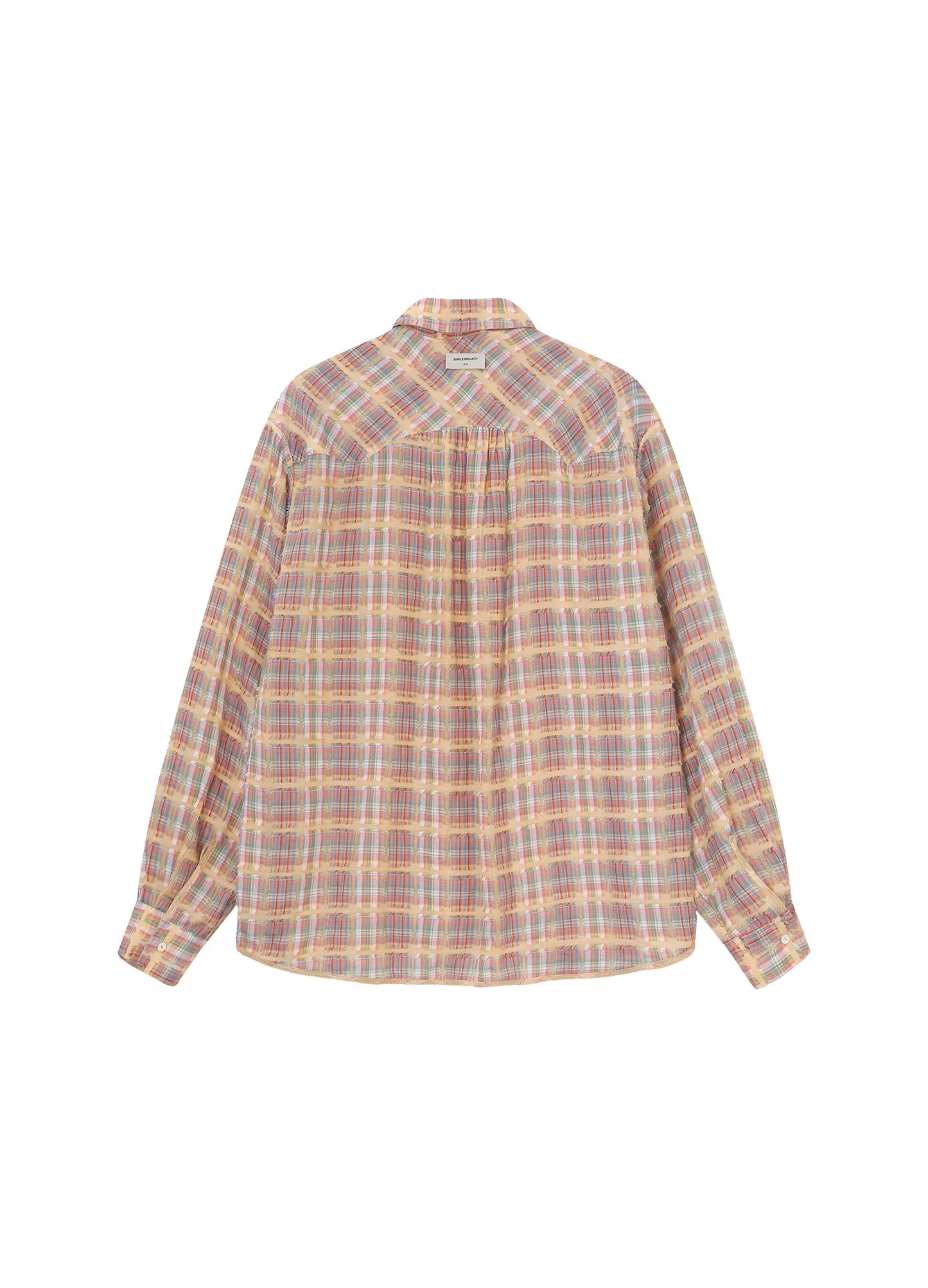 Checked Fringe Shirt