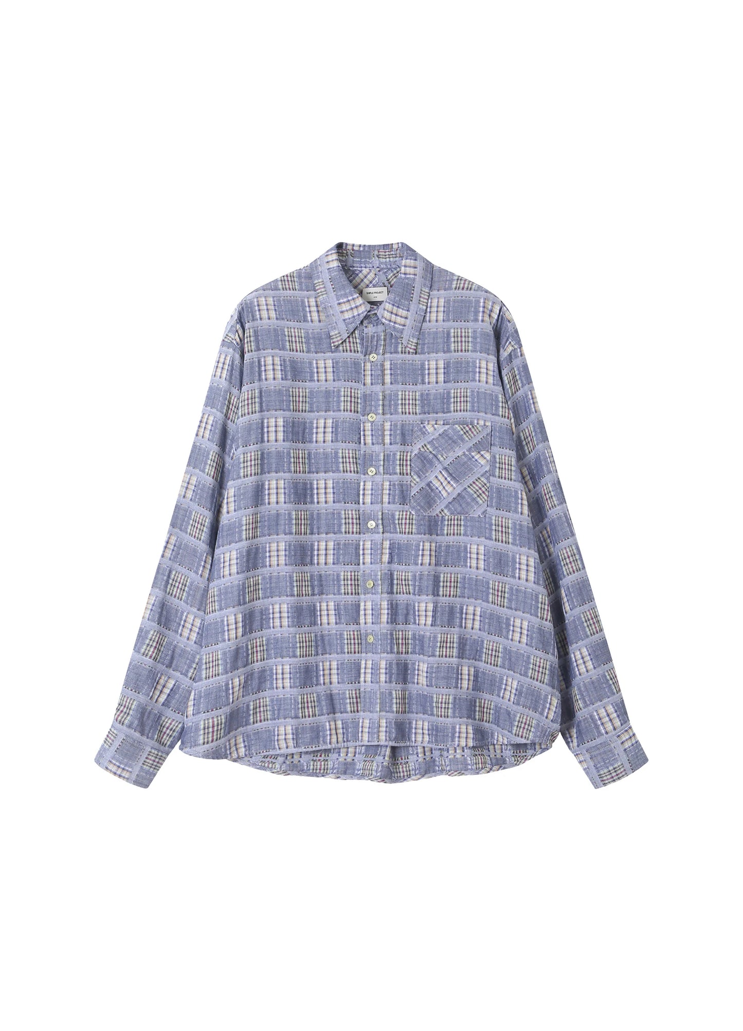 Checked Fringe Shirt