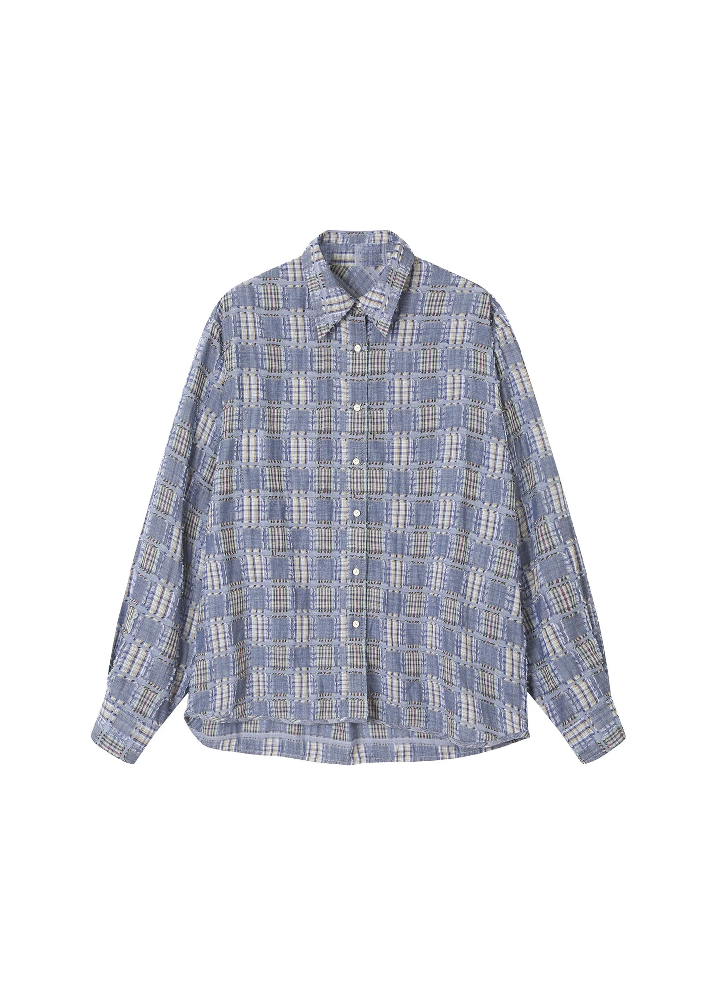 Checked Fringe Shirt