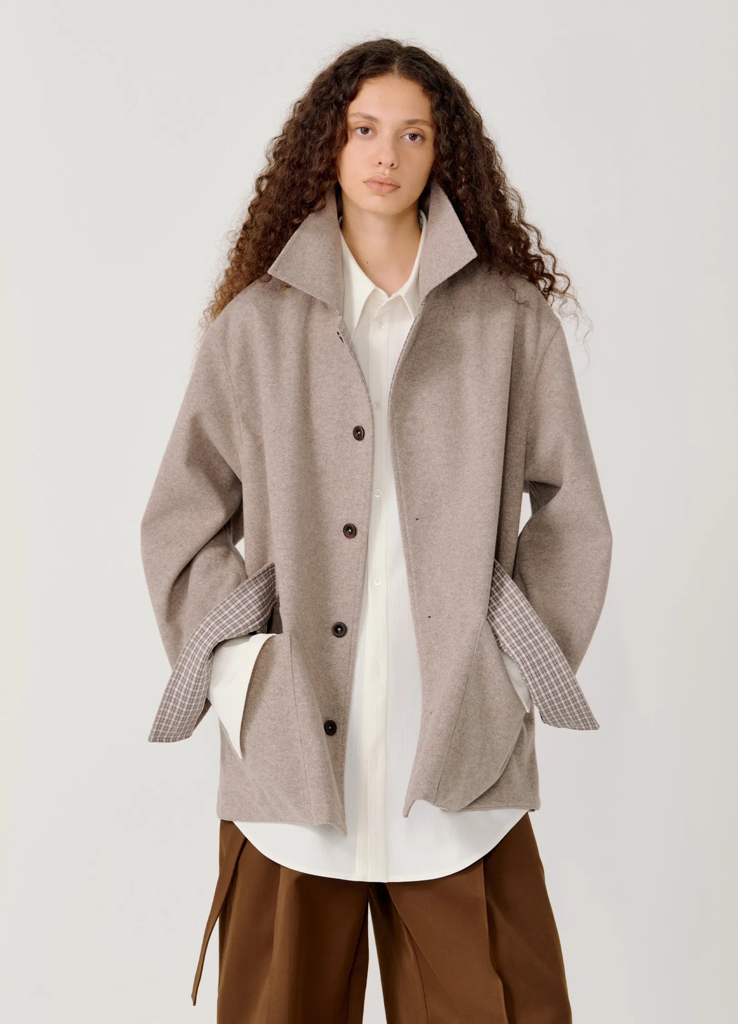 Checkered Split Jacket