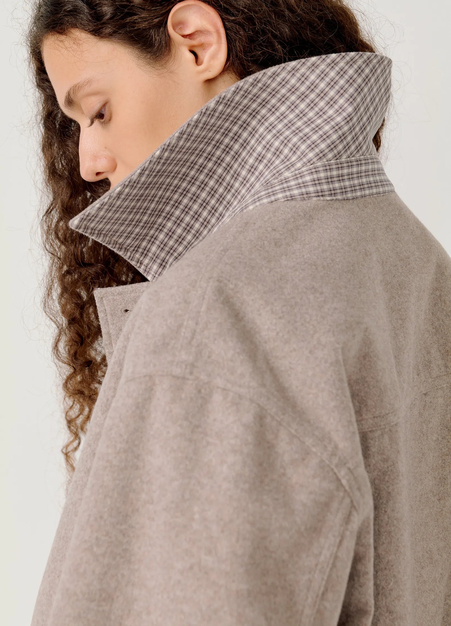 Checkered Split Jacket