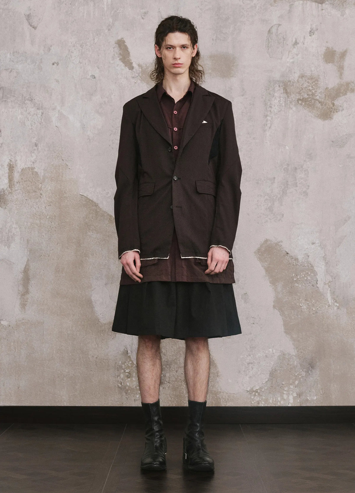 Coarse Panel Blazer