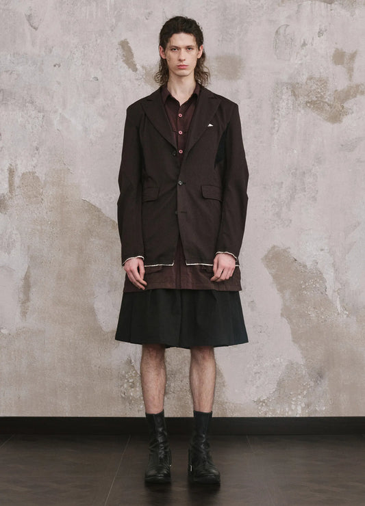 Coarse Panel Blazer