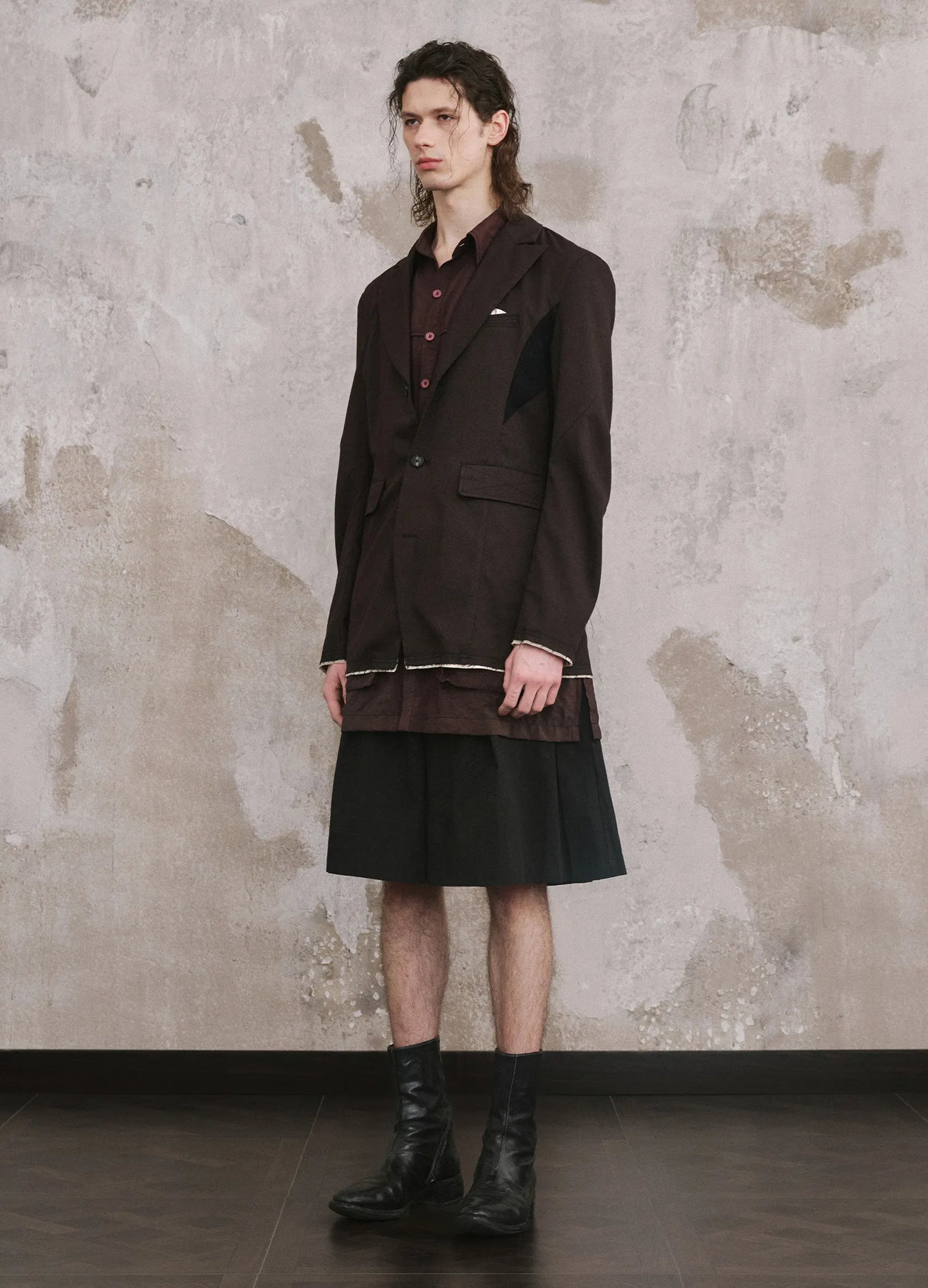 Coarse Panel Blazer
