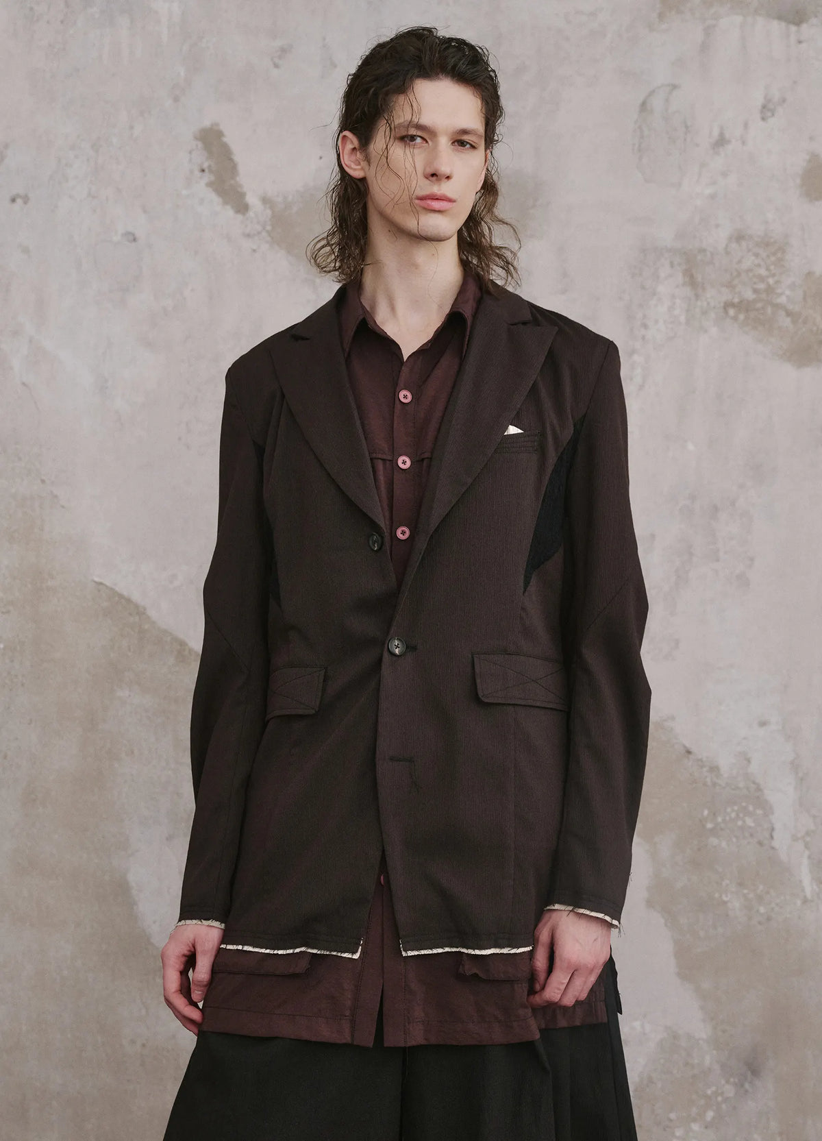 Coarse Panel Blazer