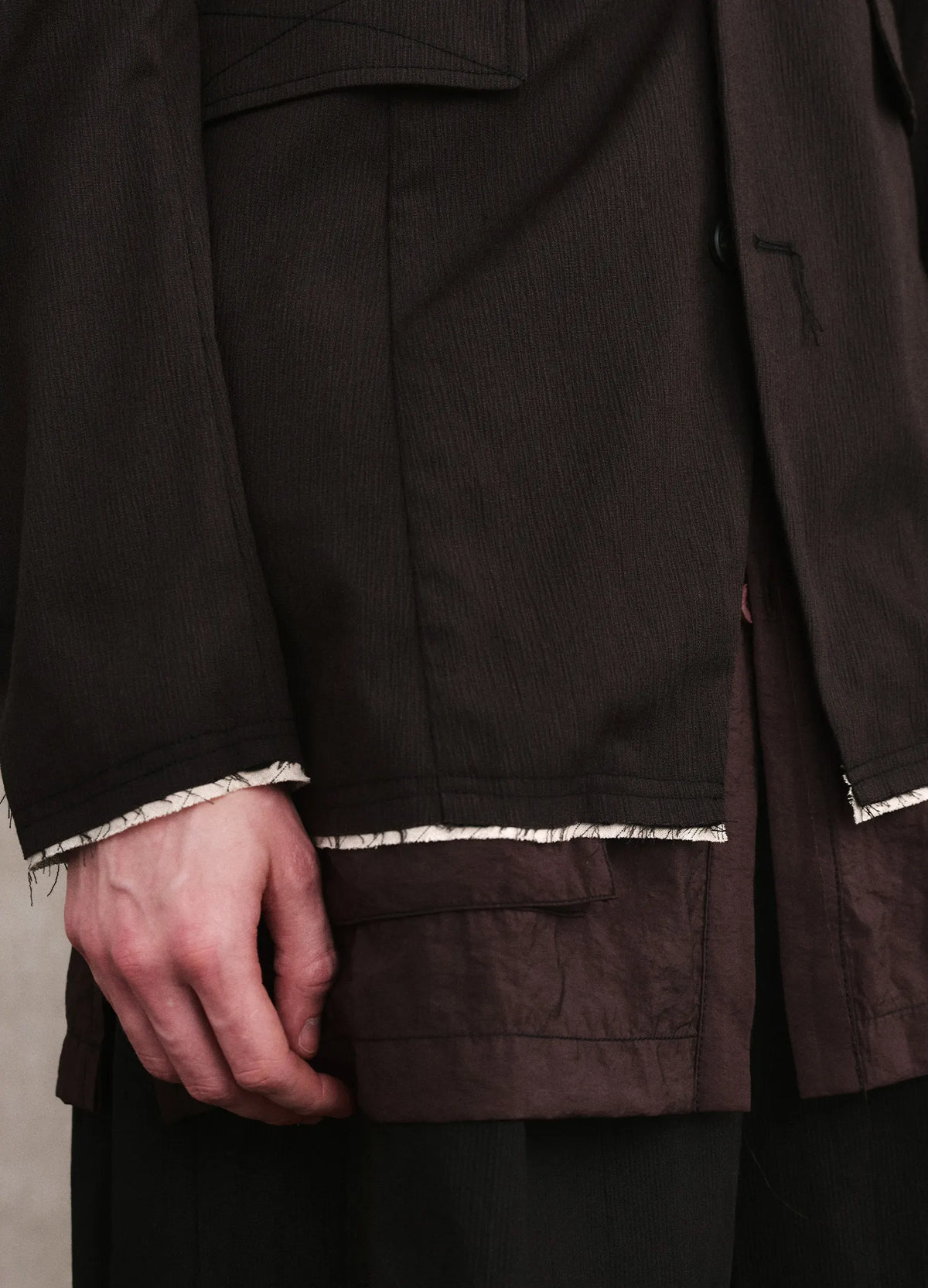 Coarse Panel Blazer
