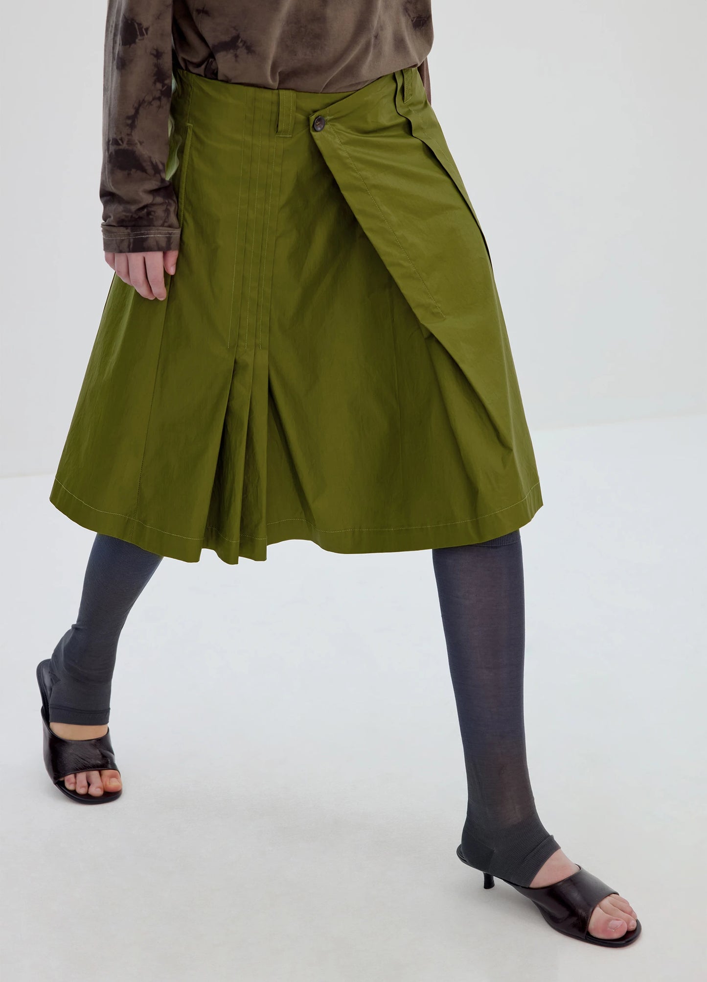 Coated A Line Skirt