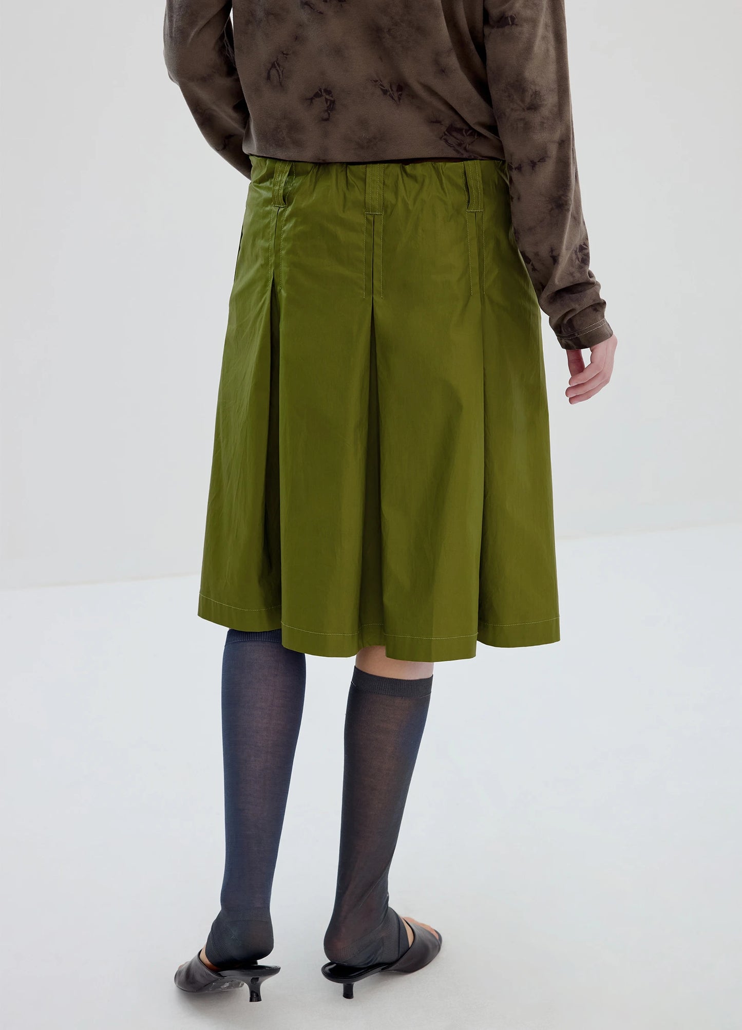 Coated A Line Skirt