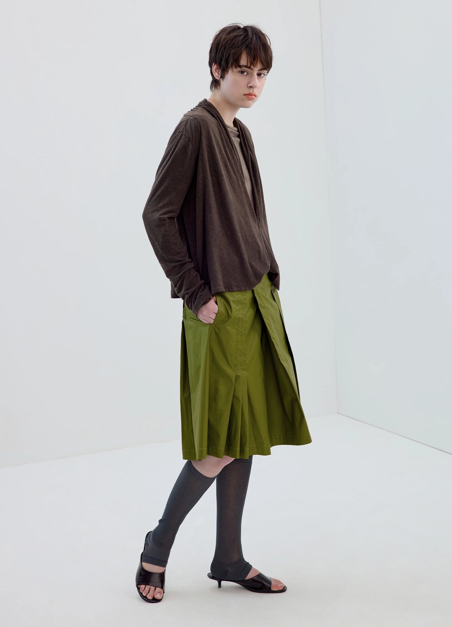 Coated A Line Skirt