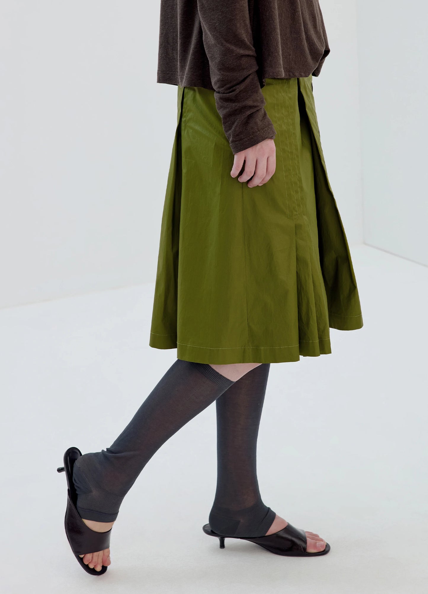 Coated A Line Skirt