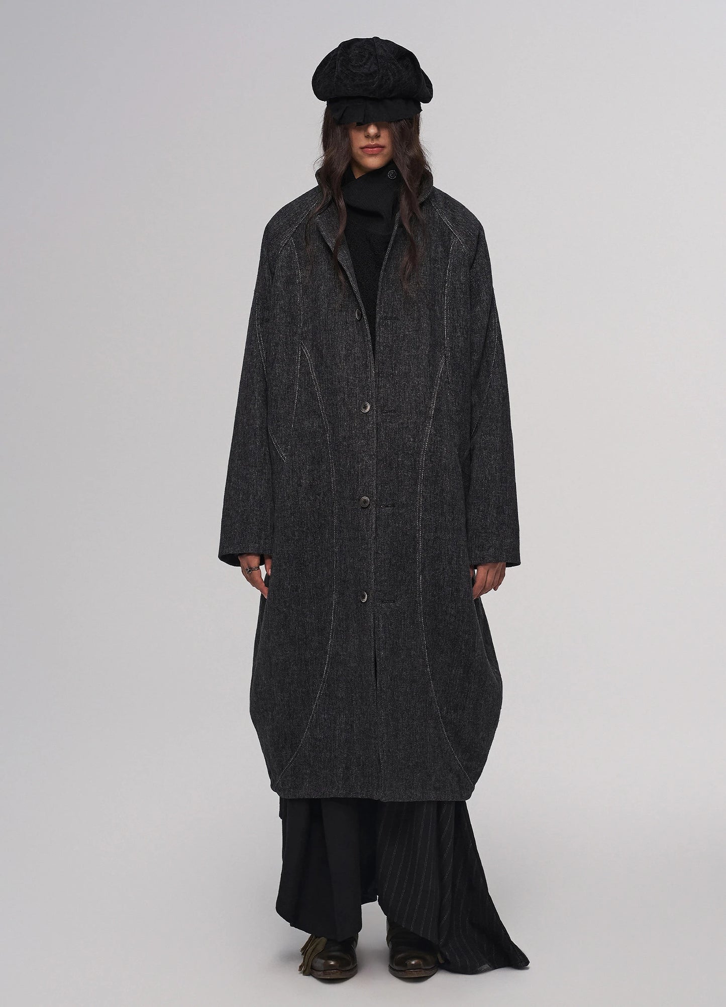 Cocoon Collar Coat