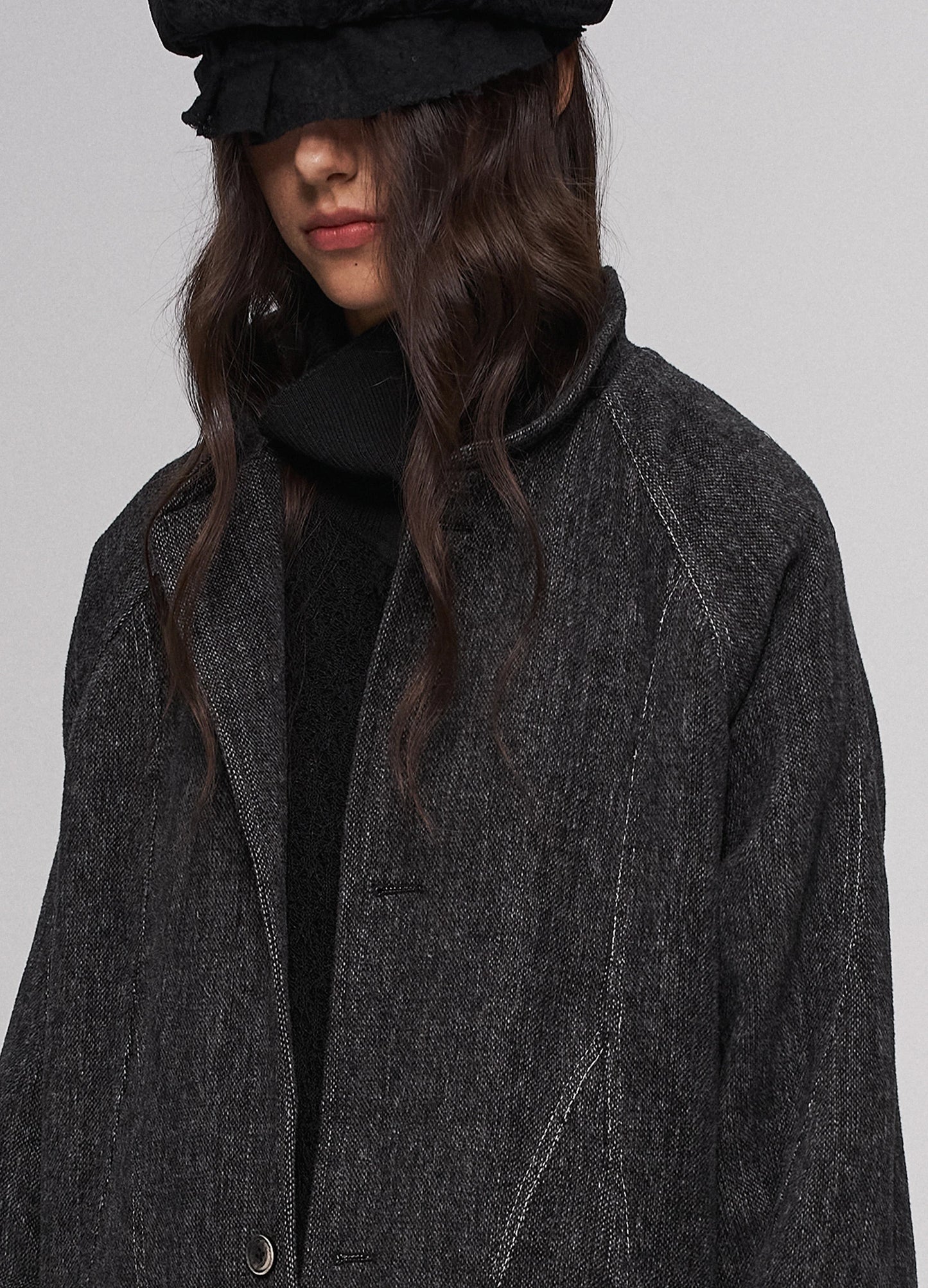 Cocoon Collar Coat