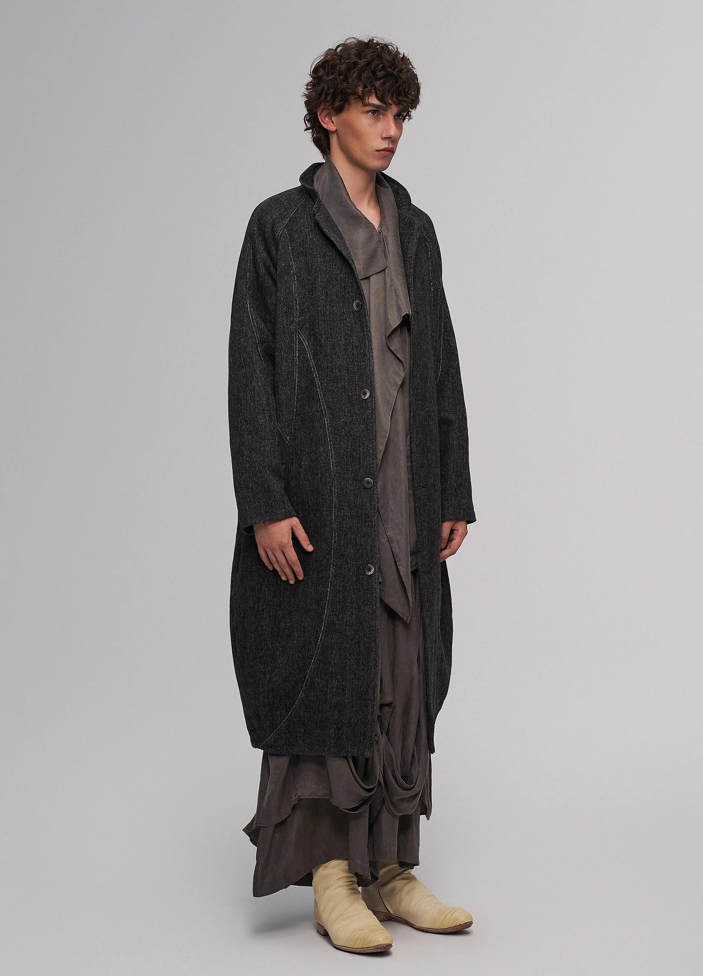 Cocoon Collar Coat