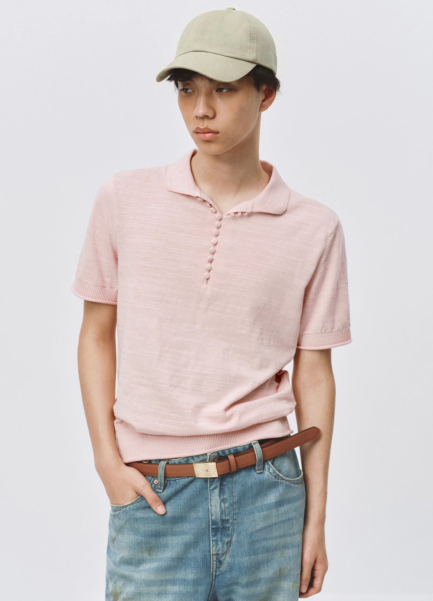 Contrast Knitted Polo